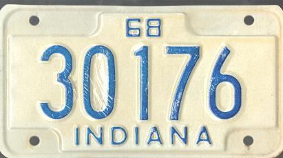 how much are motorcycle plates in indiana